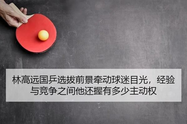 林高远国乒选拔前景牵动球迷目光，经验与竞争之间他还握有多少主动权